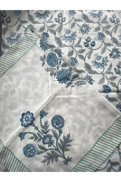 Queen Size Bedsheet with Two Pillow Cases - 183